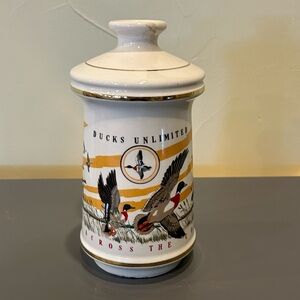 Ducks Unlimited cabin still decanter